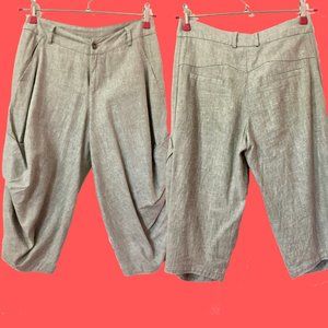 Linen Capri Harem Pants